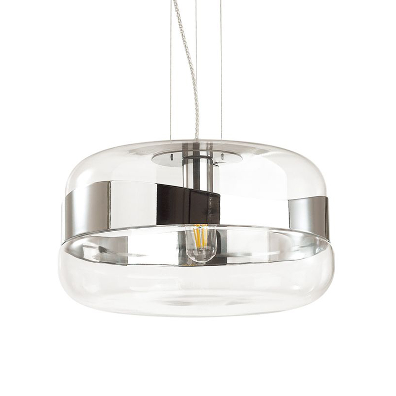 Люстра Igon Chrome Lamp Прозрачный Хром Люстра Igon Chrome Lamp Прозрачный Хром в Костроме | Loft Concept