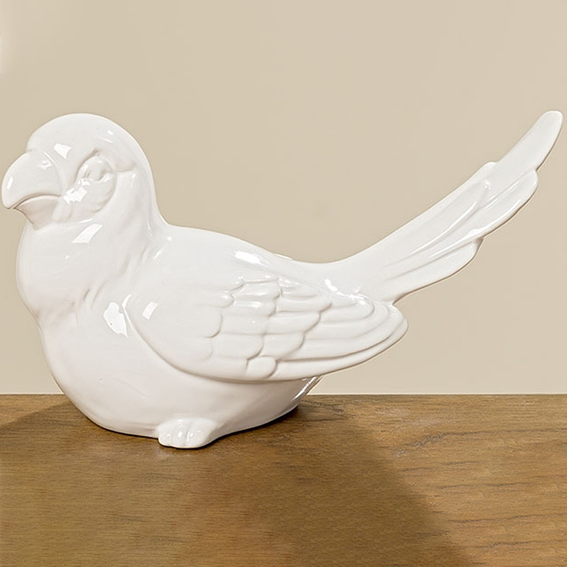 Статуэтка White Parrot Figurine Белый Статуэтка White Parrot Figurine Белый в Костроме | Loft Concept