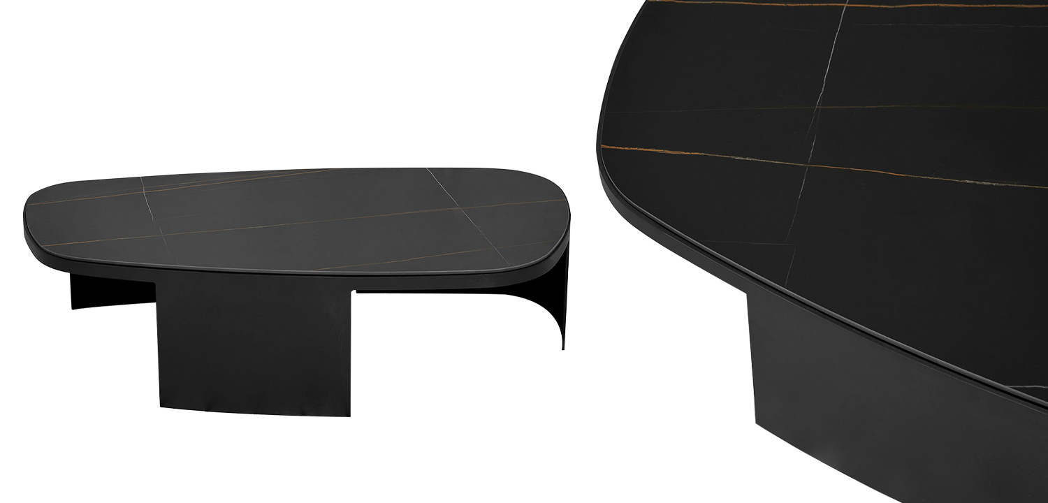 Кофейный стол с каменной столешницей Koch Coffee Table - фото