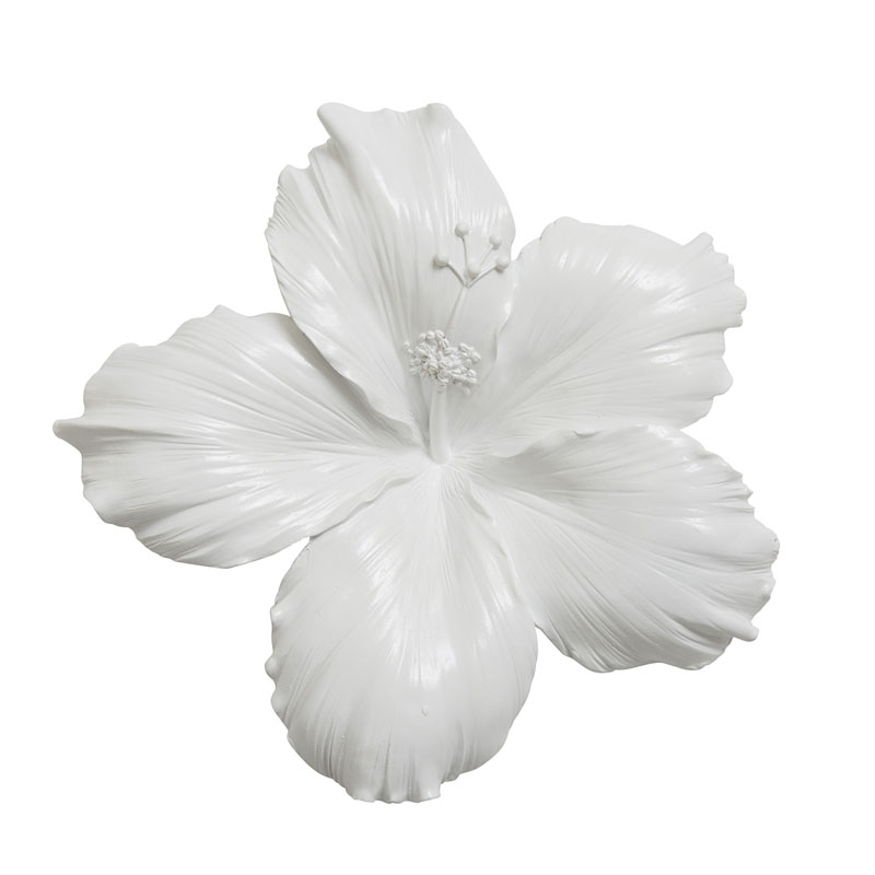 Аксессуар на стену Decor Flowers Hibiscus Белый Аксессуар на стену Decor Flowers Hibiscus Белый в Костроме | Loft Concept