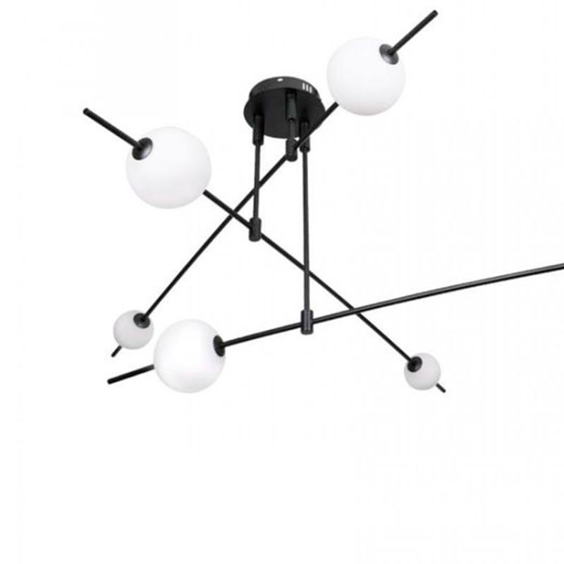 Люстра Balance Beads Libra 60 см Черный Белый Люстра Balance Beads Libra 60 см Черный Белый в Костроме | Loft Concept