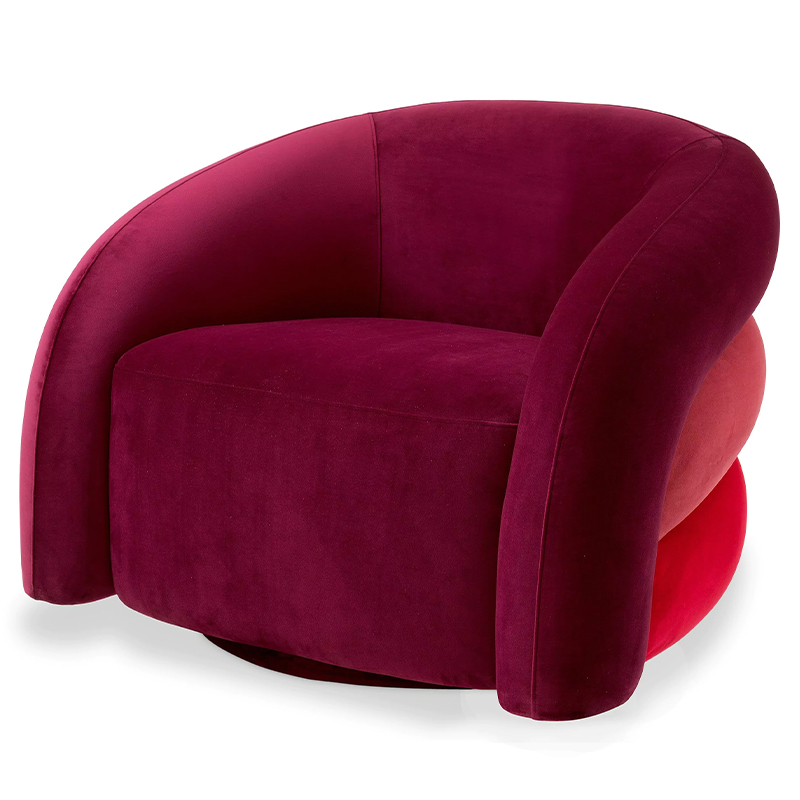 Кресло Eichholtz Chair Novelle Bordeaux Red Velvet Бургундский красный Коралловый Красный Кресло Eichholtz Chair Novelle Bordeaux Red Velvet Бургундский красный Коралловый Красный в Костроме | Loft Concept