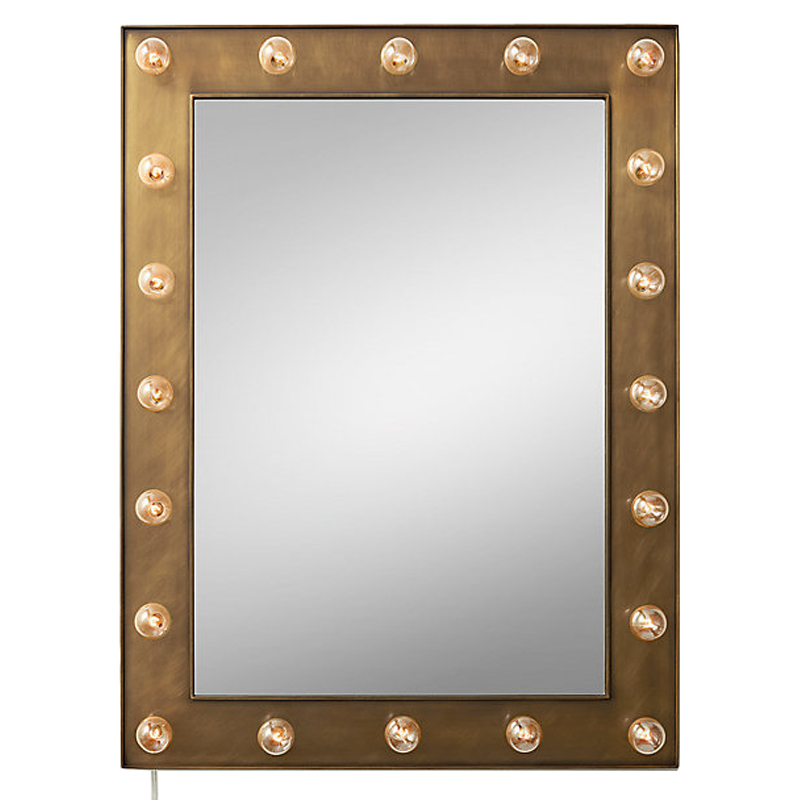 Зеркало с подсветкой Restoration Hardware ILLUMINATED Mirror brass Латунь сатинированная Зеркало с подсветкой Restoration Hardware ILLUMINATED Mirror brass Латунь сатинированная в Костроме | Loft Concept