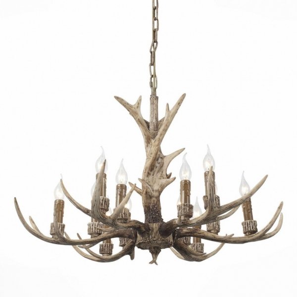 Люстра Hornland Chandelier 12 Коричневый Люстра Hornland Chandelier 12 Коричневый в Костроме | Loft Concept