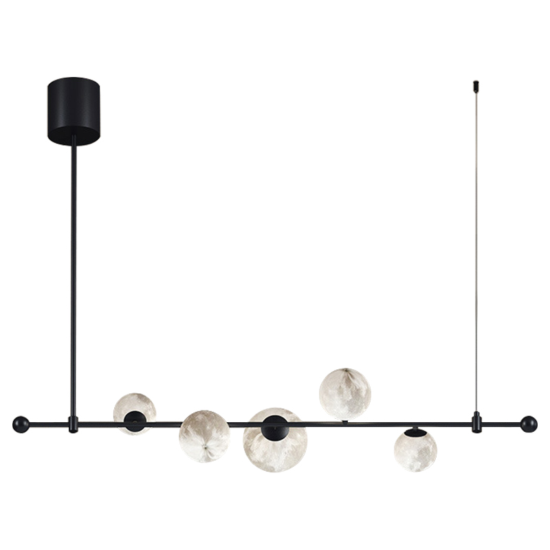 Светильник Tech Lighting Modern Rail Geometric Linear Suspension 5 Black Черный Белый Светильник Tech Lighting Modern Rail Geometric Linear Suspension 5 Black Черный Белый в Костроме | Loft Concept