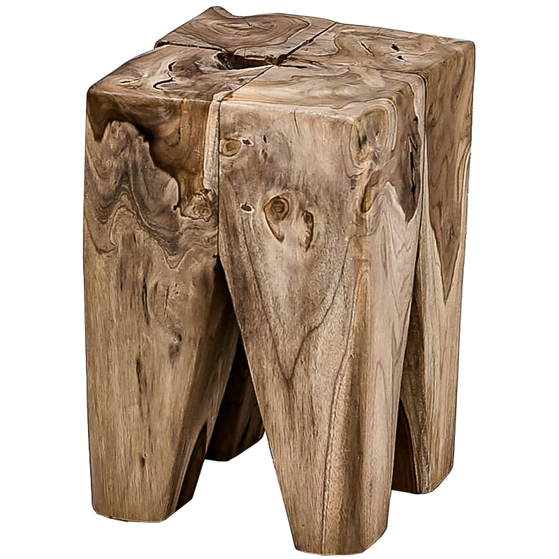 Приставной стол Kuenring Cube Side Table Коричневый Приставной стол Kuenring Cube Side Table Коричневый в Костроме | Loft Concept