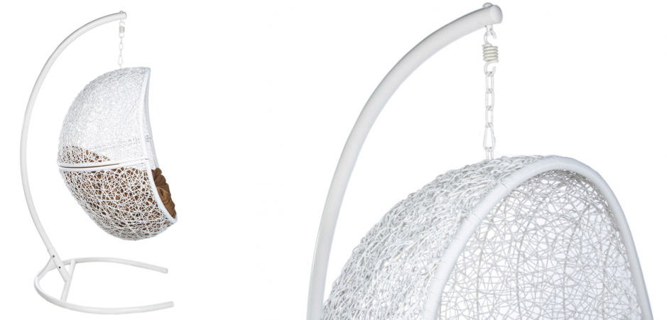 Подвесное уличное кресло Egg Cage white - Loft-Concept в Костроме