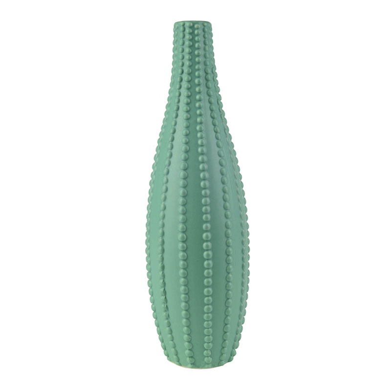 Ваза Ribbed Vase Narrow Throat turquoise 34 Бирюзовый Ваза Ribbed Vase Narrow Throat turquoise 34 Бирюзовый в Костроме | Loft Concept