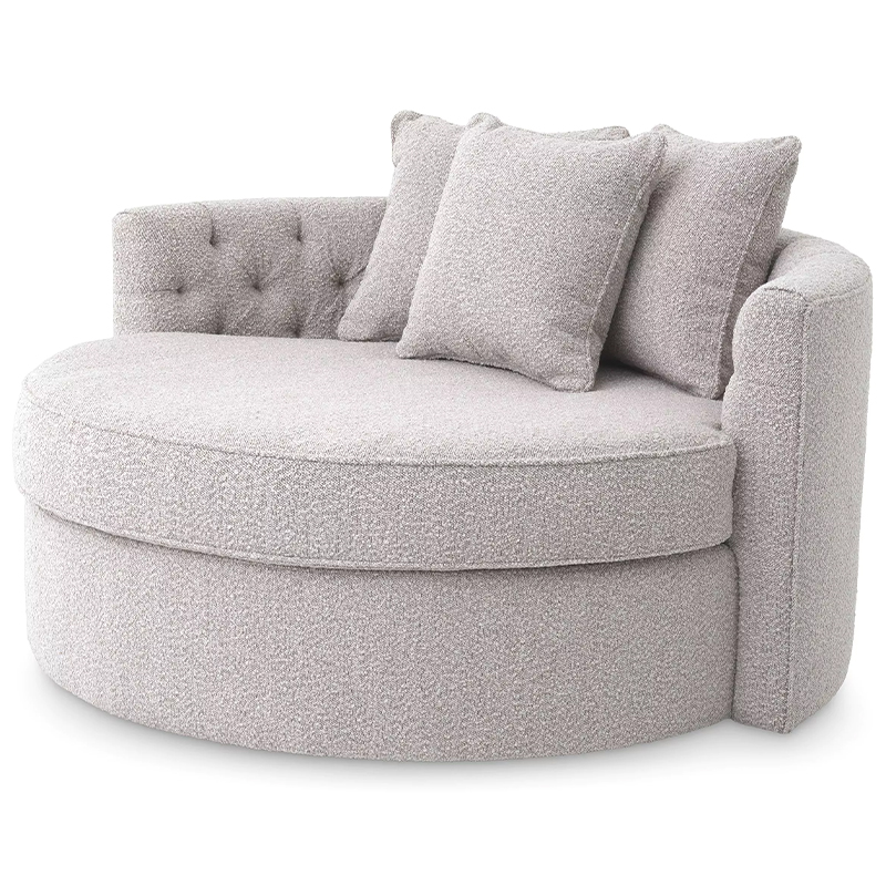 Диван Eichholtz Sofa Carlita Bouclé Grey Серый Диван Eichholtz Sofa Carlita Bouclé Grey Серый в Костроме | Loft Concept