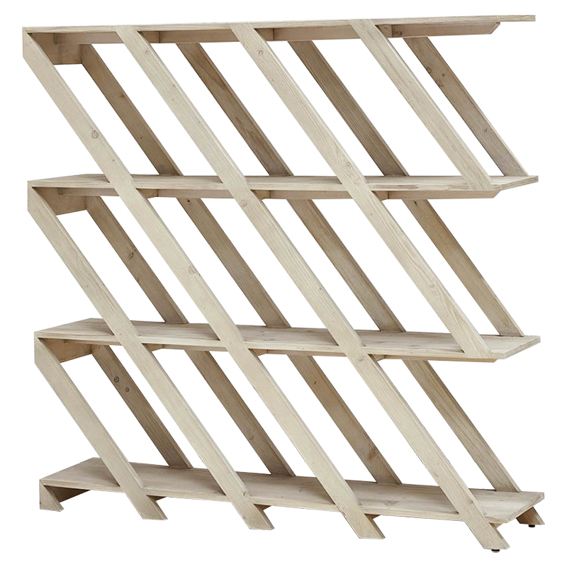 Стеллаж Diagonal Loft Wood Rack Древесина ivory ( слоновая кость ) Стеллаж Diagonal Loft Wood Rack Древесина ivory ( слоновая кость ) в Костроме | Loft Concept