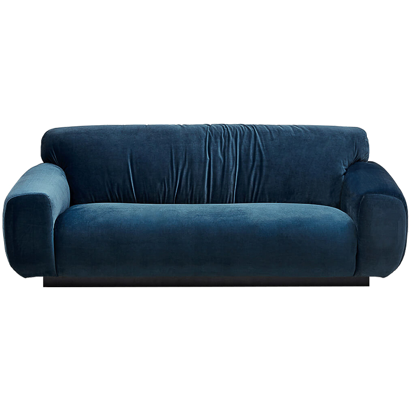 Диван Inesia Sofa blue Темно-синий Черный в Костроме | Loft Concept 