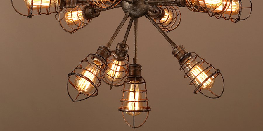 Люстра Loft Industrial Sputnik 13 Retro Люстра Loft Industrial Sputnik 13 Retro - Loft-Concept в Костроме