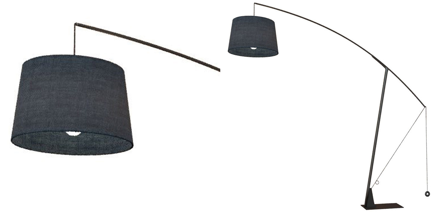 Торшер Havard black - фото