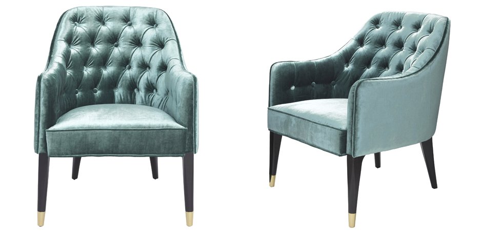 Кресло Eichholtz Chair Cyrus Turquoise Кресло Eichholtz Chair Cyrus Turquoise - Loft-Concept в Костроме