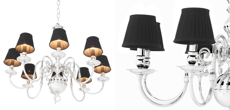 Люстра Eichholtz Chandelier Bourbon Nickel - Loft-Concept в Костроме