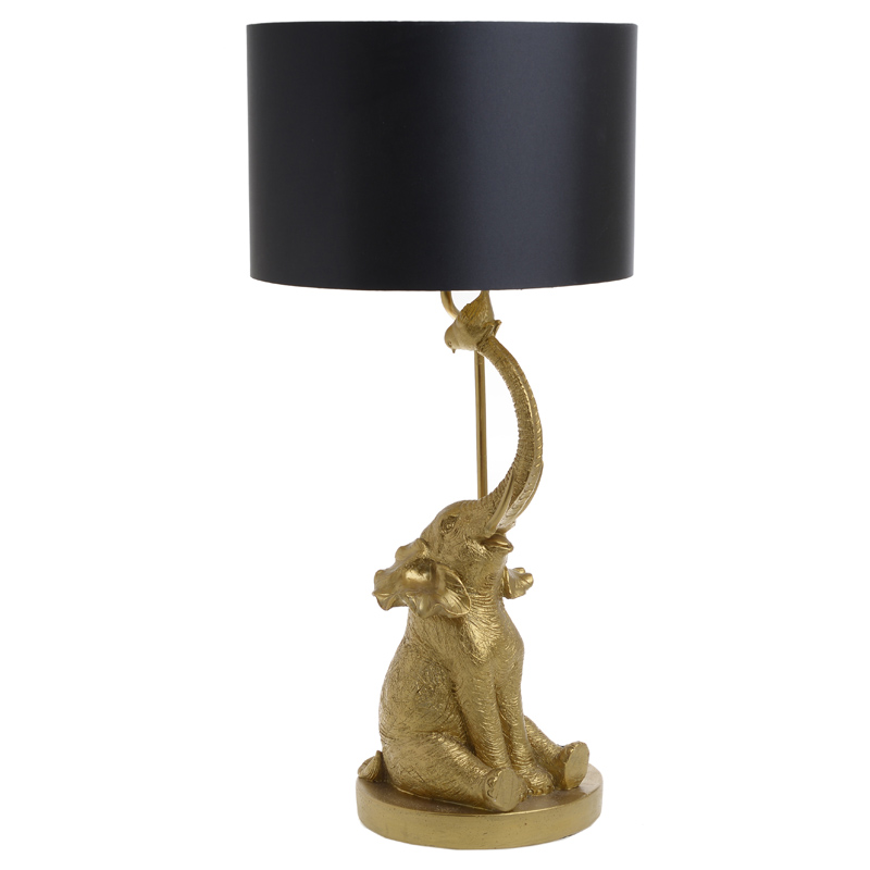 Настольная лампа Cheerful Elephant Table lamp Золотой Черный Настольная лампа Cheerful Elephant Table lamp Золотой Черный в Костроме | Loft Concept