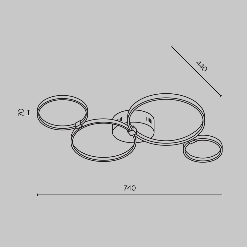 Потолочный светильник Olympia 3000-4000К 39Вт в Костроме