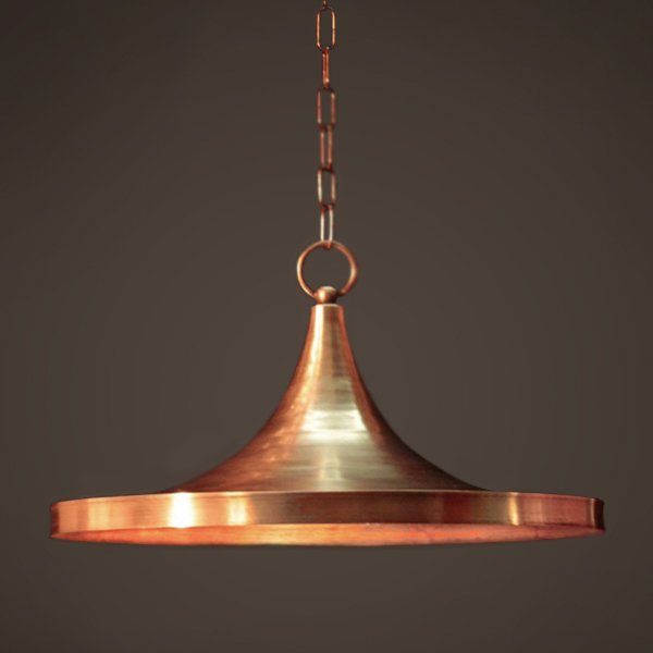 Подвесной светильник Copper Pendant Lamp Beat Light Wide Белый Медь Латунь Подвесной светильник Copper Pendant Lamp Beat Light Wide Белый Медь Латунь в Костроме | Loft Concept