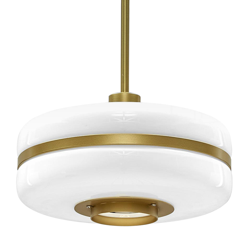 Подвесной светильник BERT FRANK Pendant Lamp Белый Белый Золотой Подвесной светильник BERT FRANK Pendant Lamp Белый Белый Золотой в Костроме | Loft Concept