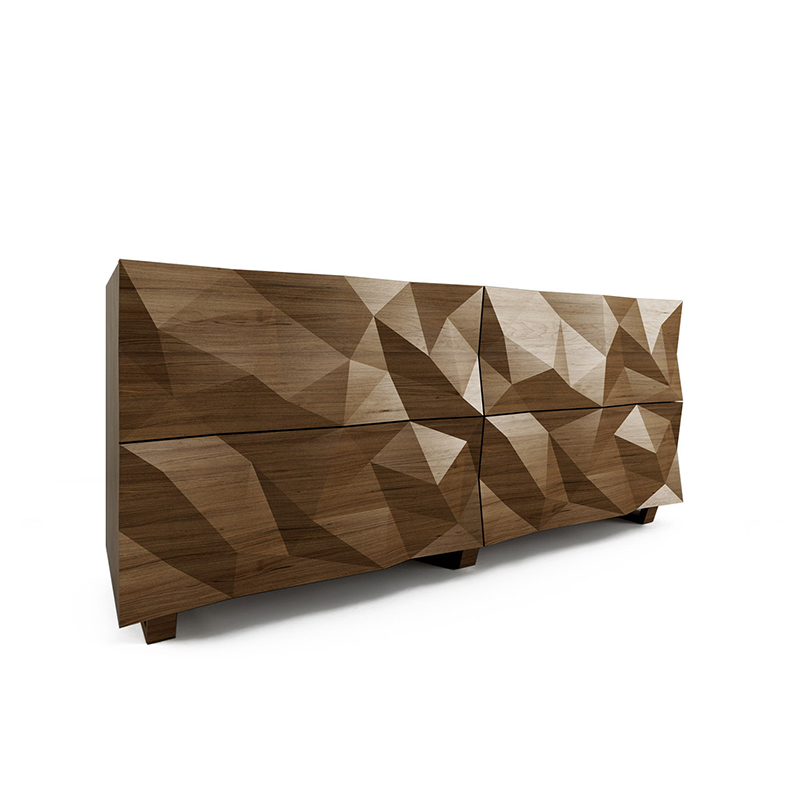 Комод с большими угловыми фигурами, 2 уровня Geometric Greece Комод с большими угловыми фигурами, 2 уровня Geometric Greece в Костроме | Loft Concept