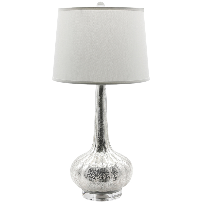 Настольная лампа Regina Andrew Antiqued Glass Table Lamp Серебряный Белый Настольная лампа Regina Andrew Antiqued Glass Table Lamp Серебряный Белый в Костроме | Loft Concept
