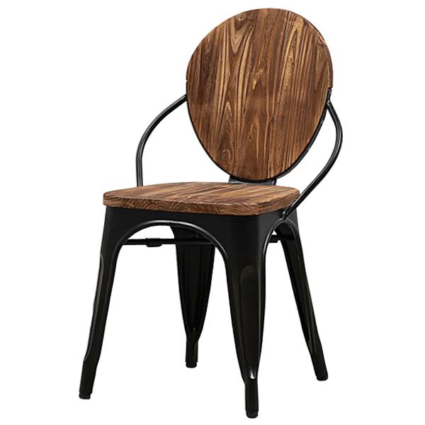 Стул Tolix chair Wooden Black Дуб темный Черный Стул Tolix chair Wooden Black Дуб темный Черный в Костроме | Loft Concept