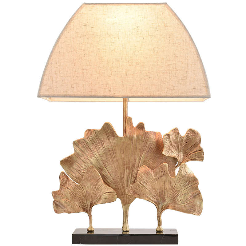 Настольная лампа Ginkgo Table lamp Молочный Латунь Черный Настольная лампа Ginkgo Table lamp Молочный Латунь Черный в Костроме | Loft Concept