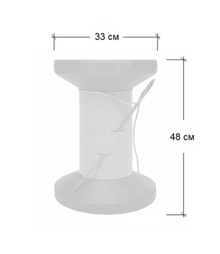 Дизайнерский табурет Thread Reel Wooden Stool в Костроме