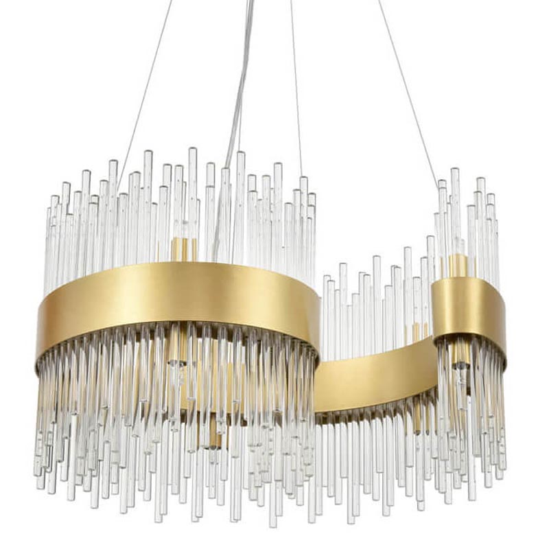 Люстра Nembus Chandelier 50 gold Прозрачный (Transparent) Золотой Люстра Nembus Chandelier 50 gold Прозрачный (Transparent) Золотой в Костроме | Loft Concept