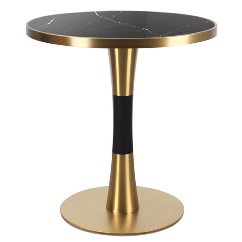 Обеденный стол Marit Table Circle Черный Латунь сатинированная Обеденный стол Marit Table Circle Черный Латунь сатинированная в Костроме | Loft Concept