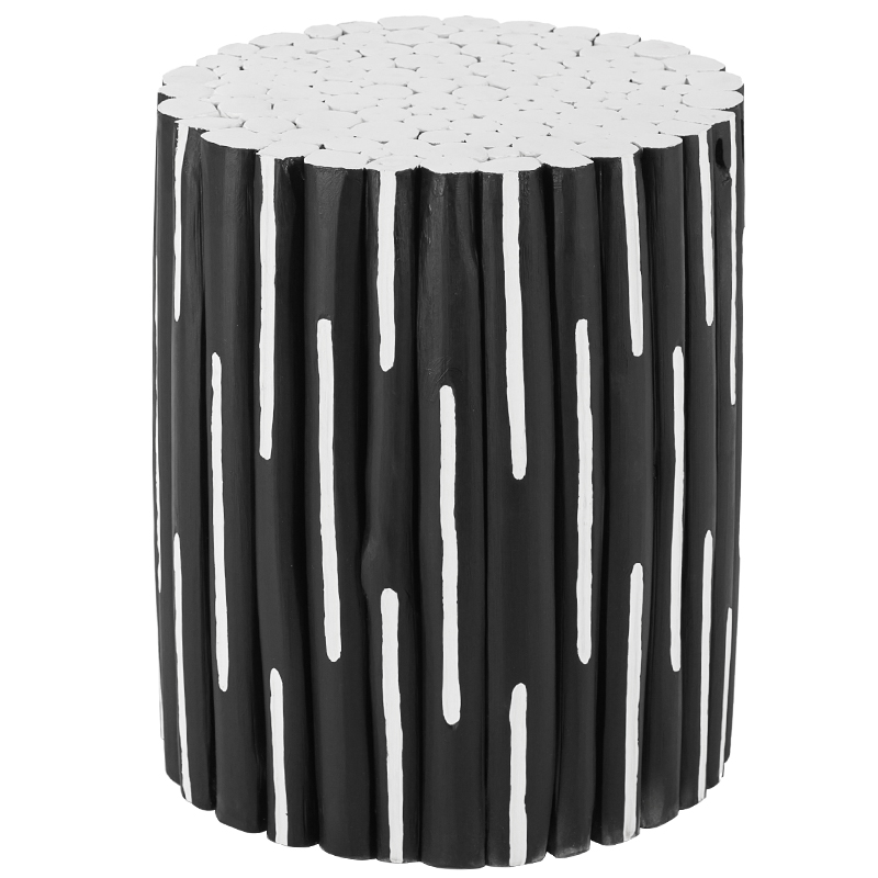 Приставной стол Table Licorice Sticks Black White Черно-белый Приставной стол Table Licorice Sticks Black White Черно-белый в Костроме | Loft Concept