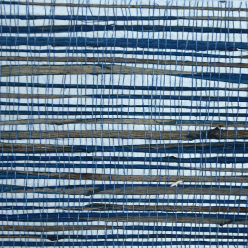 Обои-Соломка из Рафии Синий цвет Raffia Wallpaper Blue II Синий Обои-Соломка из Рафии Синий цвет Raffia Wallpaper Blue II Синий в Костроме | Loft Concept