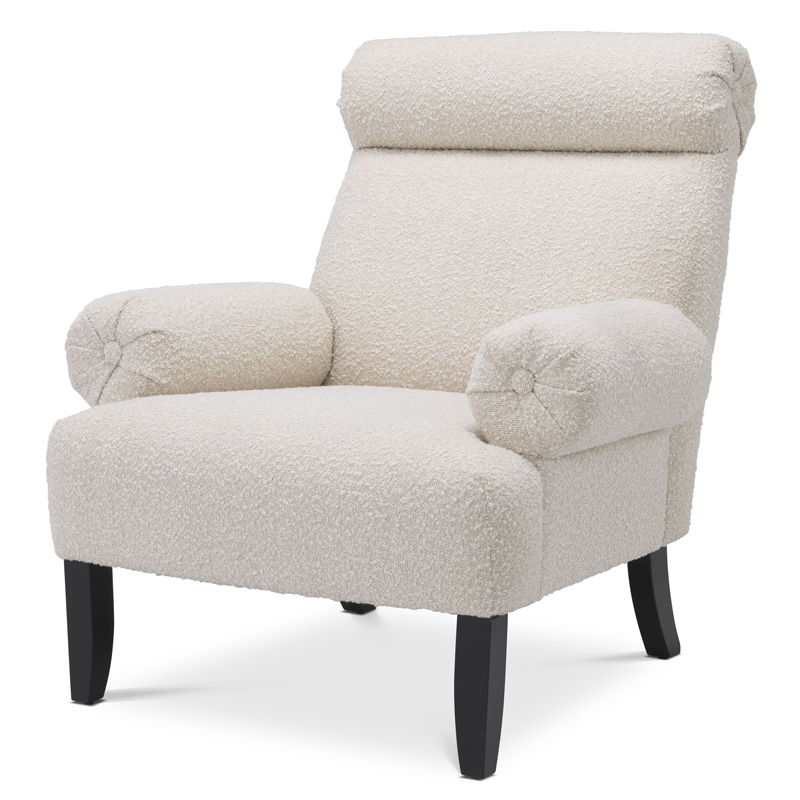 Кресло Eichholtz Chair Didier Кремовый Черный Кресло Eichholtz Chair Didier Кремовый Черный в Костроме | Loft Concept