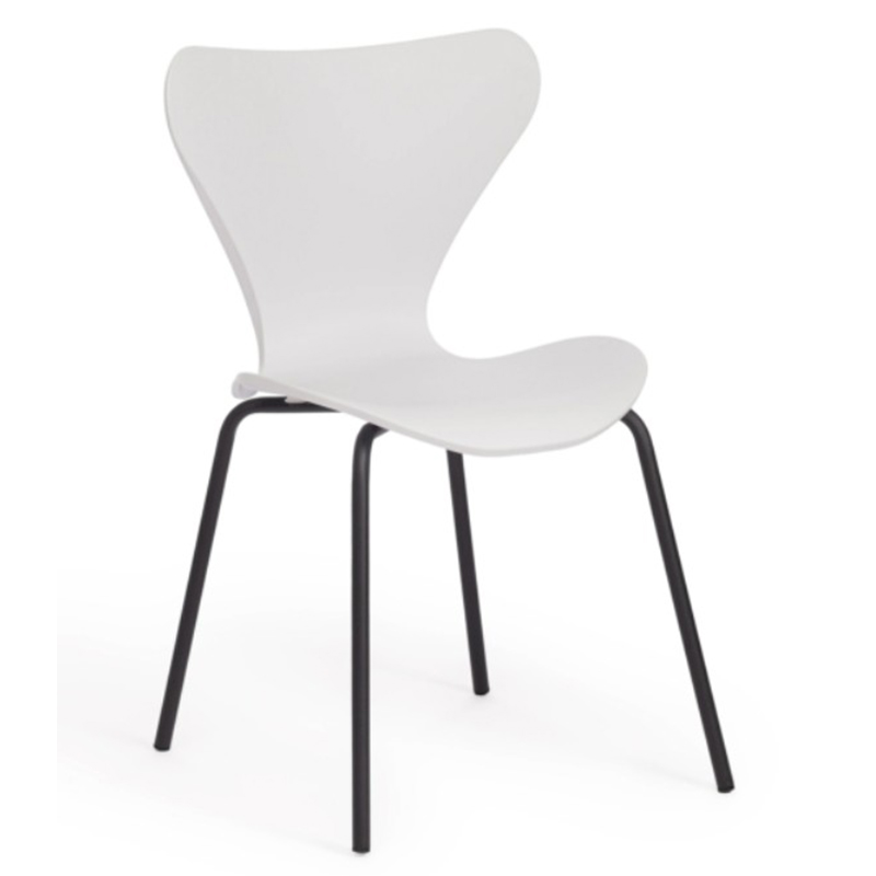 Стул Julissa White Chair Белый Черный Стул Julissa White Chair Белый Черный в Костроме | Loft Concept