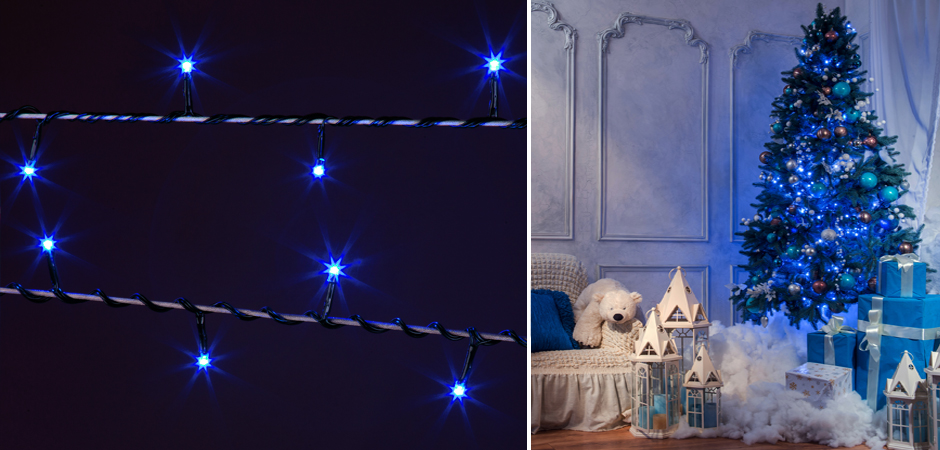 Интерьерная Гирлянда Синие диоды - Loft-Concept в Костроме