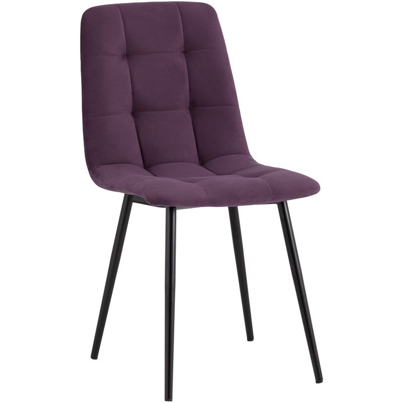Стул NANCY S-2 Chair Пыльно-Фиолетовый Велюр Пурпурно-фиолетовый Черный Стул NANCY S-2 Chair Пыльно-Фиолетовый Велюр Пурпурно-фиолетовый Черный в Костроме | Loft Concept