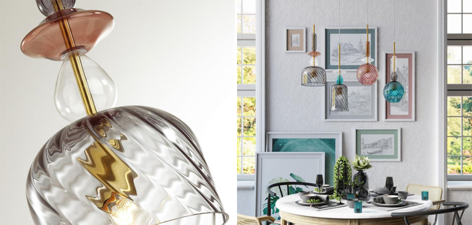 Подвесной Geometry Glass Коричневый Подвесной Geometry Glass Коричневый - Loft-Concept в Костроме