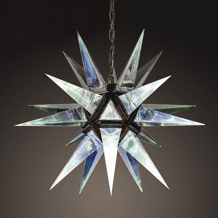 Люстра Rock Сrystal Star Chandelier GOLD Черный Люстра Rock Сrystal Star Chandelier GOLD Черный в Костроме | Loft Concept