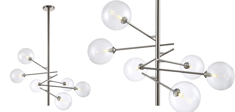 Люстра Gallotti & Radice Straight Nickel 6 Люстра Gallotti & Radice Straight Nickel 6 - Loft-Concept в Костроме
