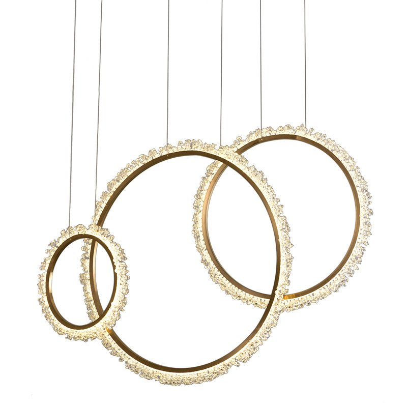Люстра Prometheus Ring Золотой Люстра Prometheus Ring Золотой в Костроме | Loft Concept
