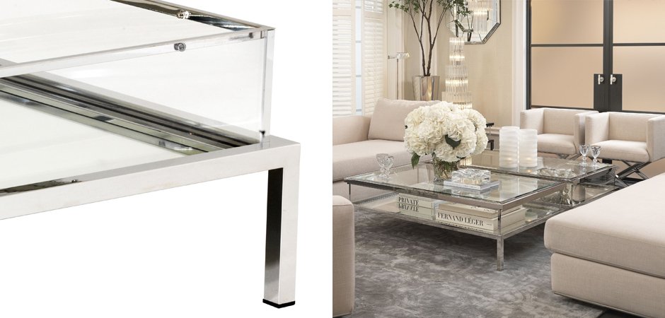 Журнальный стол Eichholtz Coffee Table Harvey Rectangular Журнальный стол Eichholtz Coffee Table Harvey Rectangular - Loft-Concept в Костроме