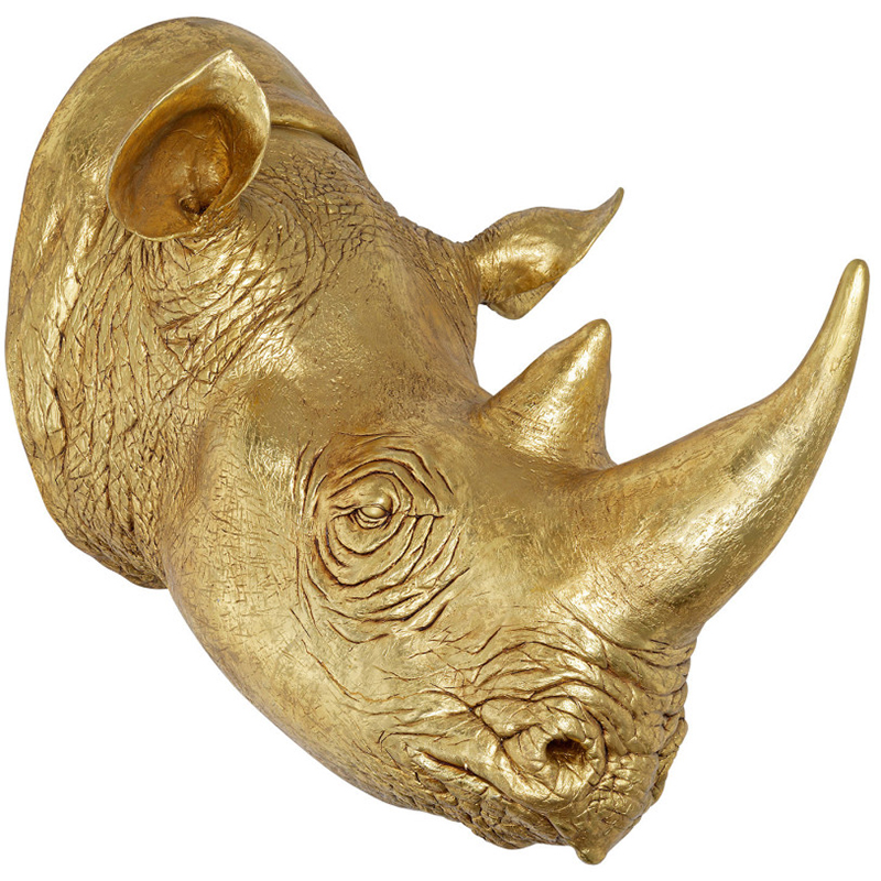 Аксессуар на стену Golden Rhino Золотой Аксессуар на стену Golden Rhino Золотой в Костроме | Loft Concept