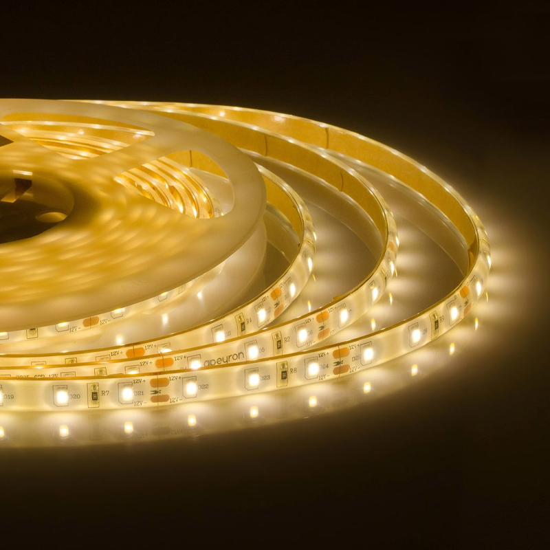 Светодиодная влагозащищенная лента 6W/m 60LED/m 2835SMD теплый белый 5M Белый Светодиодная влагозащищенная лента 6W/m 60LED/m 2835SMD теплый белый 5M Белый в Костроме | Loft Concept
