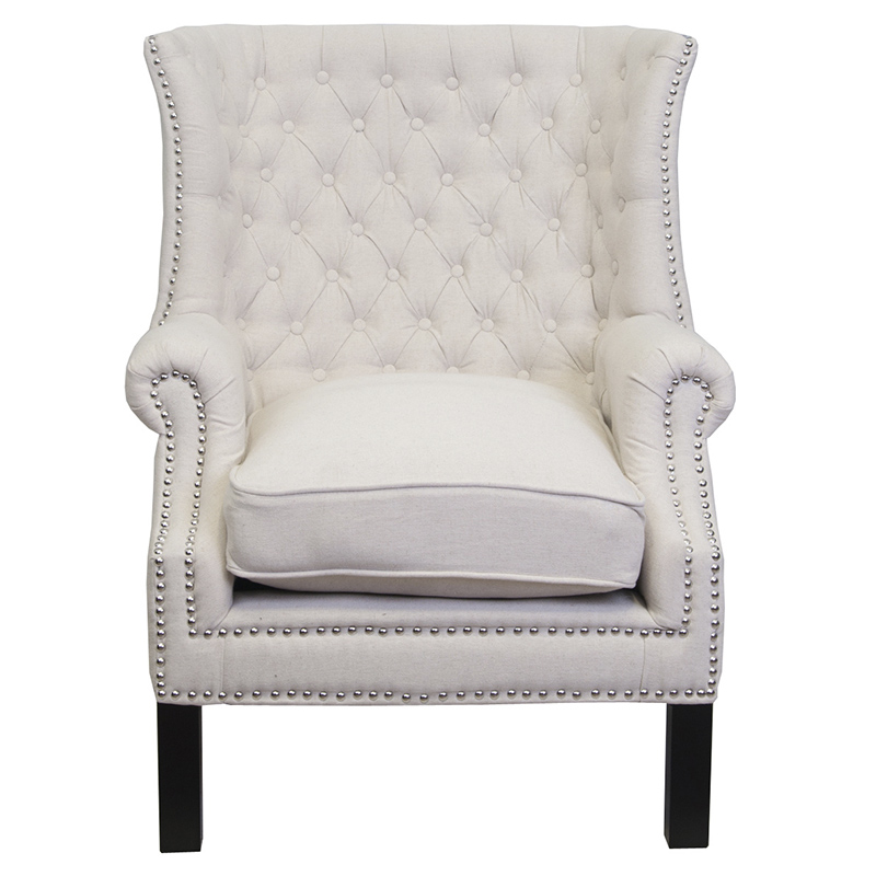 Кресло Charlie Armchair beige flax Светло-бежевый Кресло Charlie Armchair beige flax Светло-бежевый в Костроме | Loft Concept