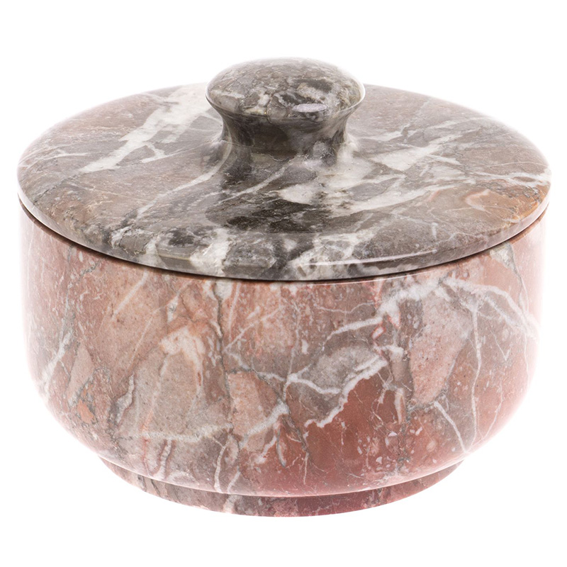 Сахарница из натурального камня Креноид Stone Sugar Bowls Розовый Серый Сахарница из натурального камня Креноид Stone Sugar Bowls Розовый Серый в Костроме | Loft Concept