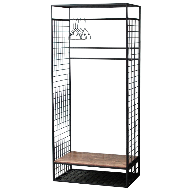 Рейл Caelan Industrial Metal Rust Clothes Rail Черный Коричневый Рейл Caelan Industrial Metal Rust Clothes Rail Черный Коричневый в Костроме | Loft Concept