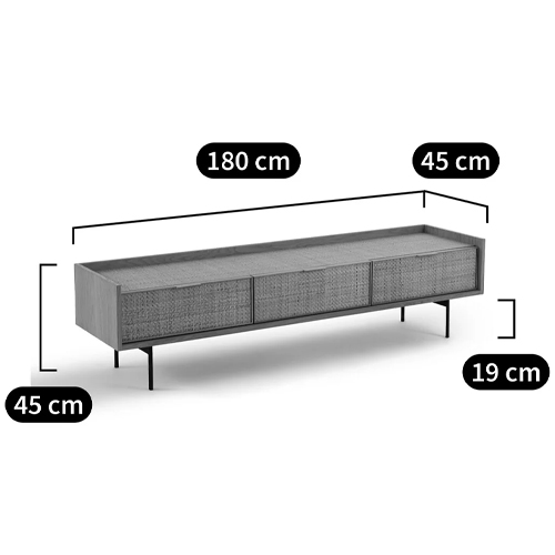ТВ-тумба с плетеным декором Buckley Wicker TV Stand ТВ-тумба с плетеным декором Buckley Wicker TV Stand в Костроме