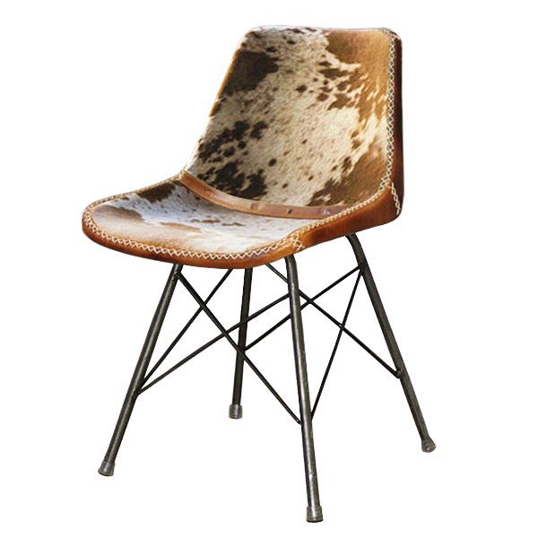 Стул лофт шкура коровы Cowhide Schoolhouse Chair Коричневый Черный Стул лофт шкура коровы Cowhide Schoolhouse Chair Коричневый Черный в Костроме | Loft Concept