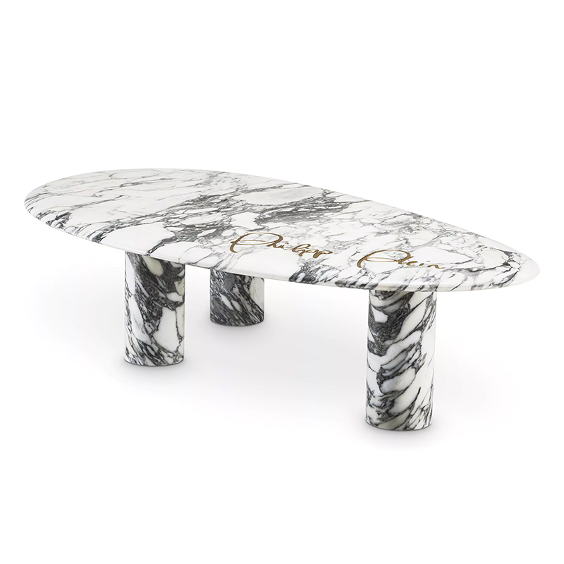 Кофейный стол Philipp Plein Coffee Table Forte Белый Белый Мрамор Bianco Кофейный стол Philipp Plein Coffee Table Forte Белый Белый Мрамор Bianco в Костроме | Loft Concept