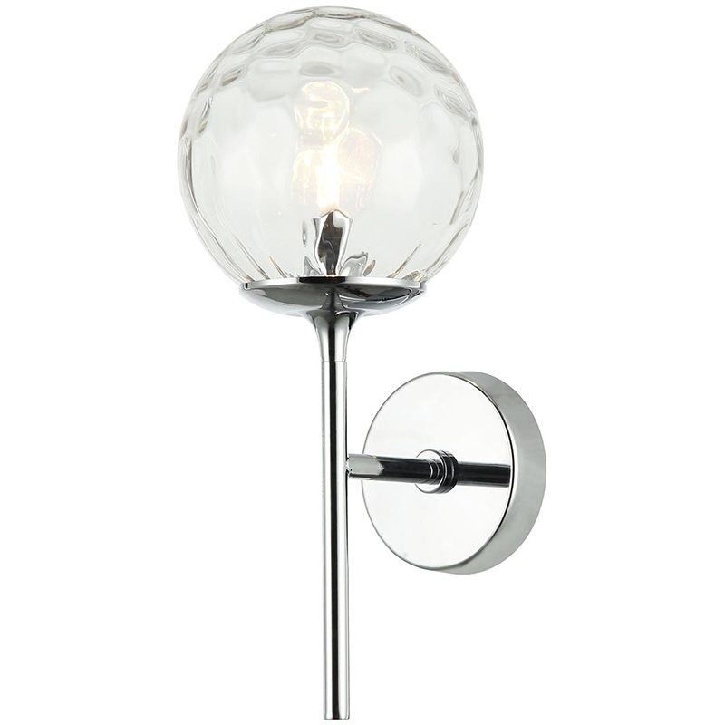 Бра Hartley Wall Lamp Хром Прозрачный Бра Hartley Wall Lamp Хром Прозрачный в Костроме | Loft Concept